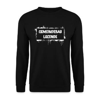 Légende du logement municipal – culte du dialecte viennois - Sweat-shirt Unisexe - noir - Devant - Alina (178cm) & Michal (187cm)