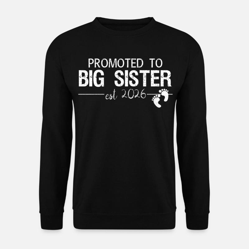 Beförderung zum Big Sister 2026 Trikot - Unisex Pullover - Schwarz