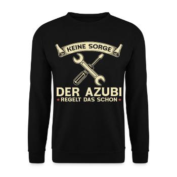 Le stagiaire organise déjà ce technicien mécatronique automobile - Sweat-shirt Unisexe - noir - Devant - Alina (178cm) & Michal (187cm)