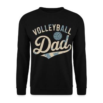 Maillot de fan de volleyball de papa - Sweat-shirt Unisexe - noir - Devant - Alina (178cm) & Michal (187cm)