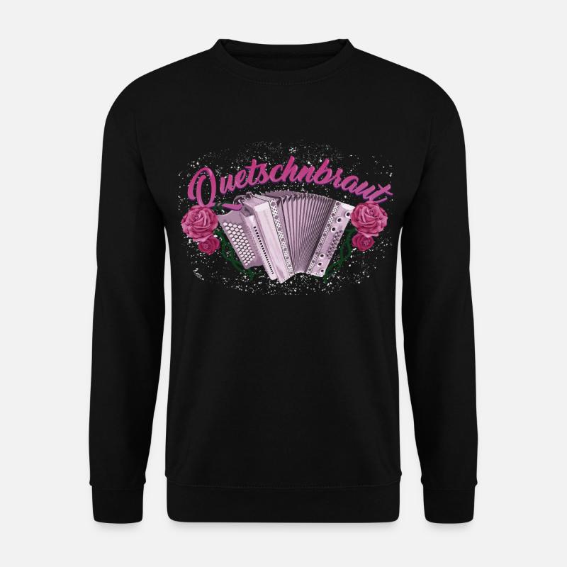 Squeeze Bride - Harmonica avec des roses - Sweat-shirt Unisexe - noir