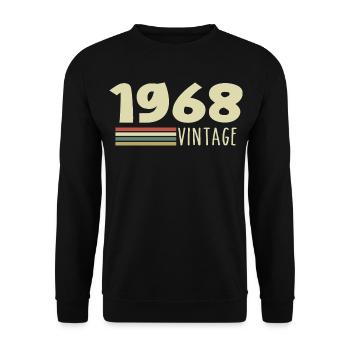 1968 Anniversary 1968 - Unisex Sweatshirt - black - Front - Alina (178cm) & Michal (187cm)