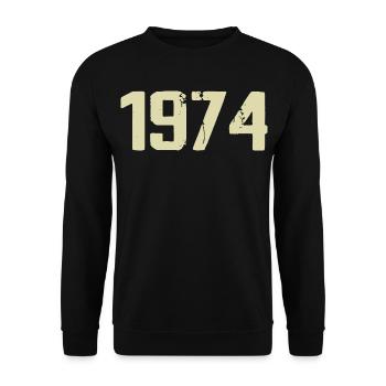 Jubilee 1974 - Unisex Sweatshirt - black - Front - Alina (178cm) & Michal (187cm)