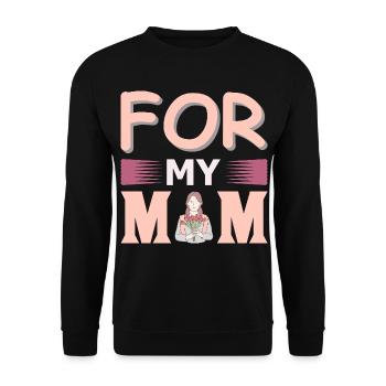Meilleure chemise cadeau de maman pour ma mère - Sweat-shirt Unisexe - noir - Devant - Alina (178cm) & Michal (187cm)