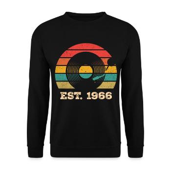 Millésime 1966 - Sweat-shirt Unisexe - noir - Devant - Alina (178cm) & Michal (187cm)
