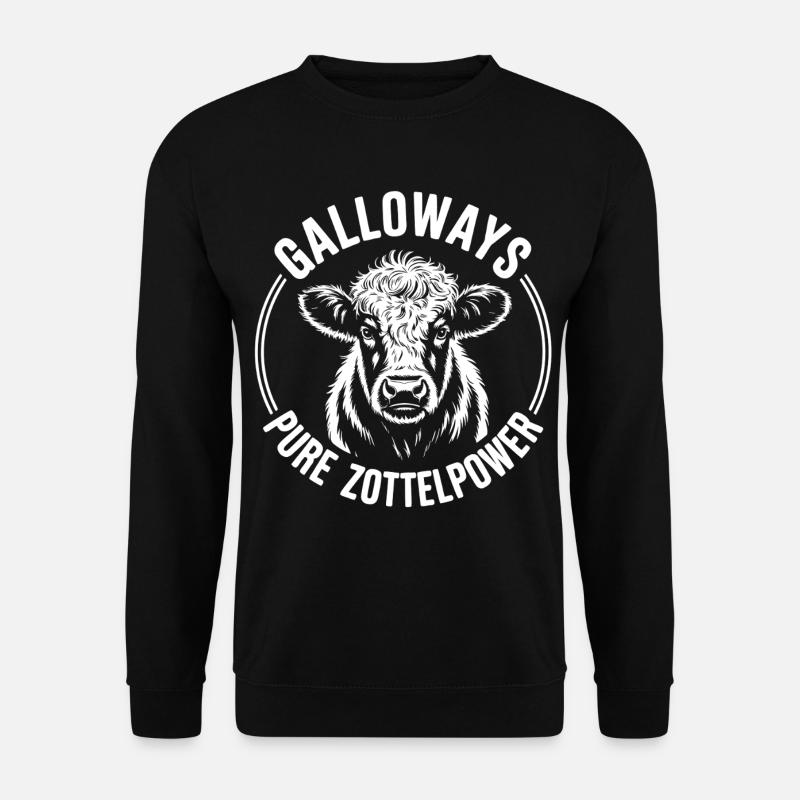 Tête de bœuf de Galloway - Sweat-shirt Unisexe - noir