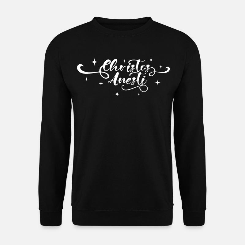 Christos Anesti Pascha Orthodox Easter - Unisex Sweatshirt - black