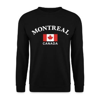 Montreal, Canada - Unisex Sweatshirt - black - Front - Alina (178cm) & Michal (187cm)