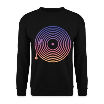 DJ Vinyl Music - Sweat-shirt Unisexe - noir - Devant - Alina (178cm) & Michal (187cm)