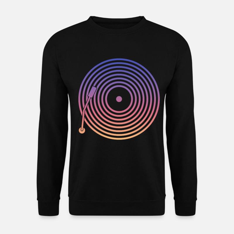 DJ Vinyl Musik - Unisex Pullover - Schwarz