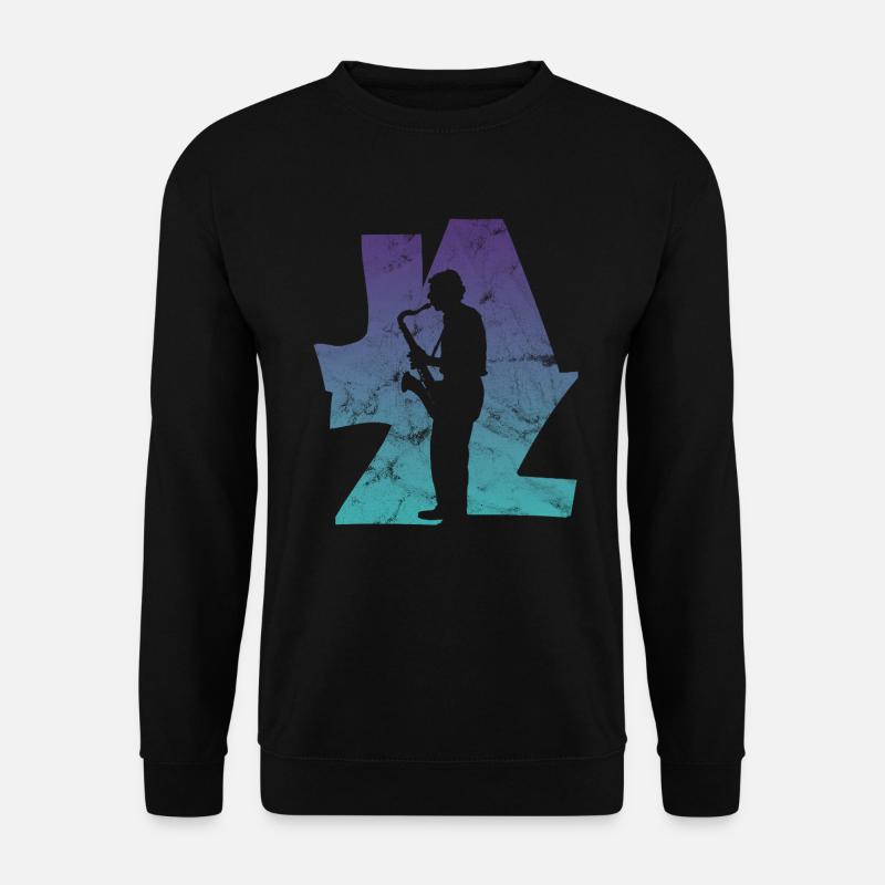 Jazz Saxophonist - Unisex Pullover - Schwarz