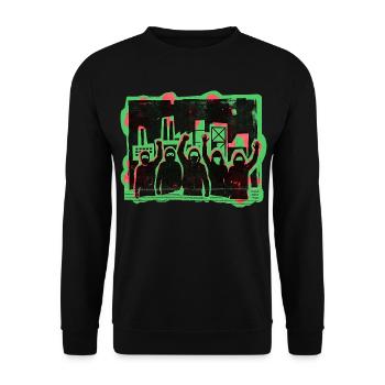 Tolérance à l’égalité des démos - Sweat-shirt Unisexe - noir - Devant - Alina (178cm) & Michal (187cm)