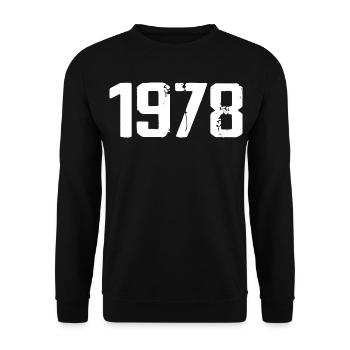 1978 – Großartig seit 1978 - Unisex Pullover - Schwarz - Vorne - Alina (178cm) & Michal (187cm)