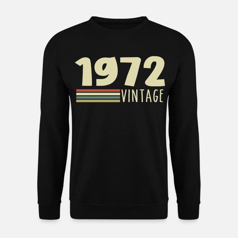 1972-Jubiläum-1972-Retro-1972 - Unisex Pullover - Schwarz