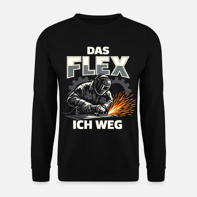 Welder Flex Grinder Funny Gift - Unisex Sweatshirt - black