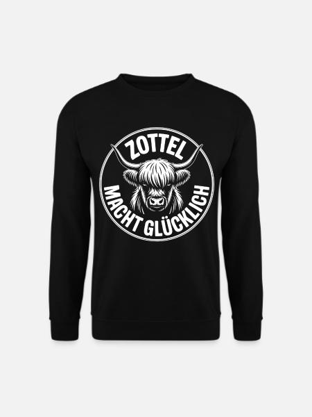 Shaggy makes happy Highlands - Unisex Sweatshirt - black