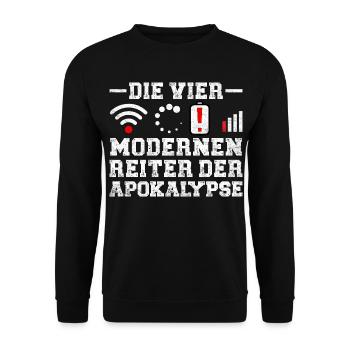 Computers THE FOUR HORSEMEN OF THE MODERN APOCALYPSE - Unisex Sweatshirt - black - Front - Alina (178cm) & Michal (187cm)