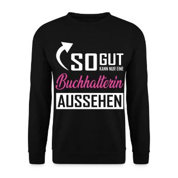 Seul un comptable peut avoir une telle apparence - Sweat-shirt Unisexe - noir - Devant - Alina (178cm) & Michal (187cm)