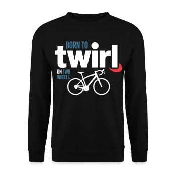 Professional Bicycle Acrobatics Elite Twirl  - Unisex Sweatshirt - black - Front - Alina (178cm) & Michal (187cm)