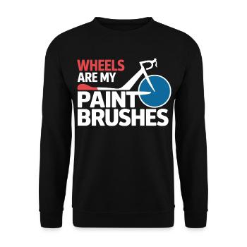 Professional Bicycle Acrobatics Performance Art  - Unisex Sweatshirt - black - Front - Alina (178cm) & Michal (187cm)