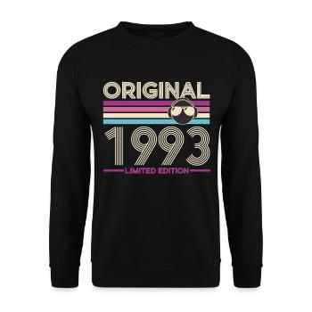Original 1993 Édition Limitée Rétro - Sweat-shirt Unisexe - noir - Devant - Alina (178cm) & Michal (187cm)