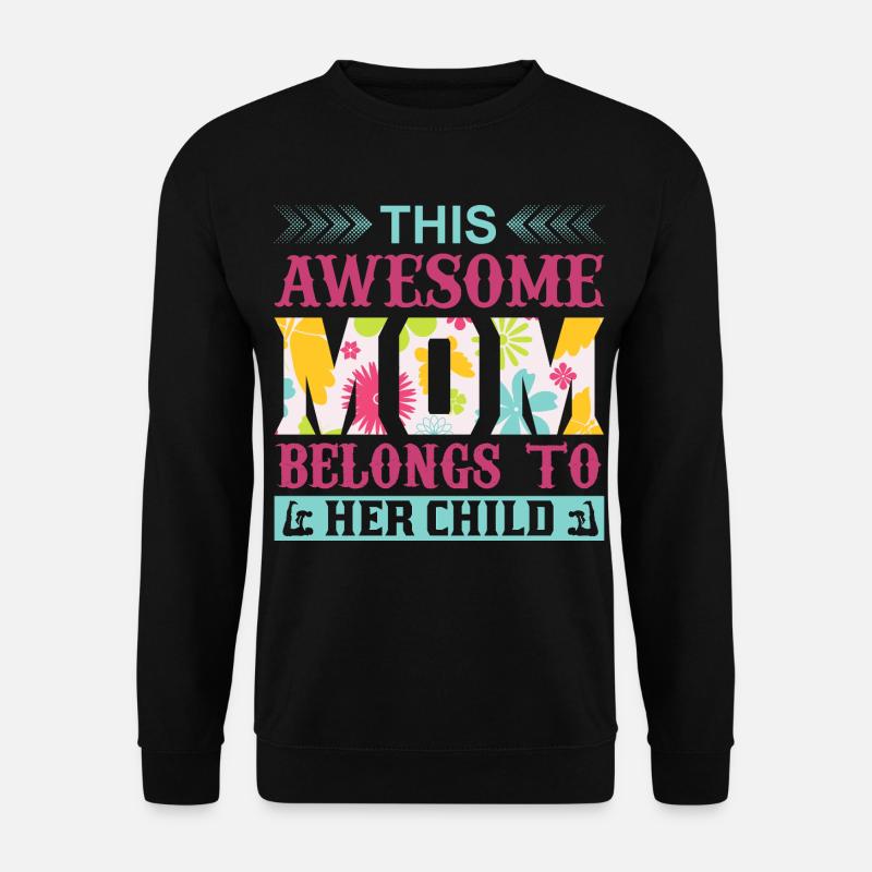 Diese großartige Mutter gehört ihrem Kindershirt - Unisex Pullover - Schwarz
