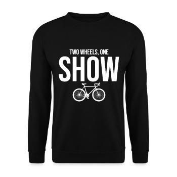 Professional Bicycle Acrobatics Performance Art  - Unisex Sweatshirt - black - Front - Alina (178cm) & Michal (187cm)