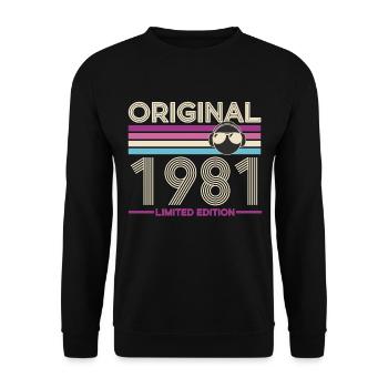 Original 1981 Limited Edition - Unisex Sweatshirt - black - Front - Alina (178cm) & Michal (187cm)