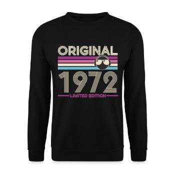 Original 1972 Retro Édition Limitée - Sweat-shirt Unisexe - noir - Devant - Alina (178cm) & Michal (187cm)