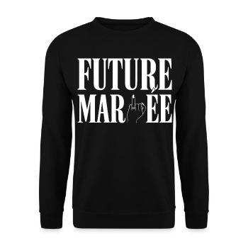 Braut-Humor-Party Junggesellinnenabschied - Unisex Pullover - Schwarz - Vorne - Alina (178cm) & Michal (187cm)