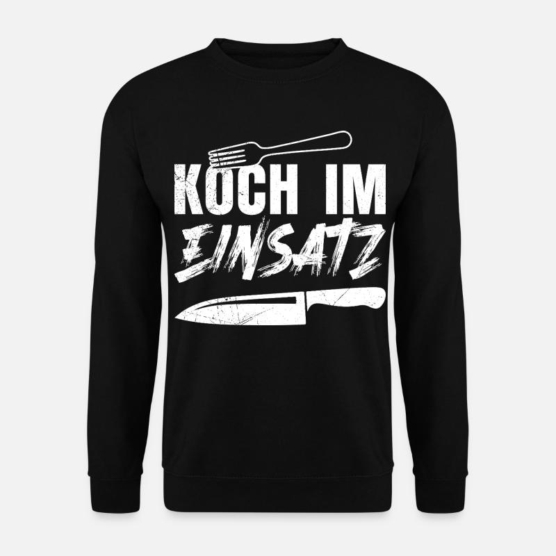 Küchenchef KOCH IM EINSATZ Lustiges - Unisex Pullover - Schwarz