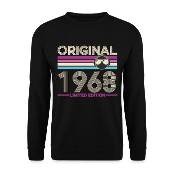 Original 1968 Limited Edition - Unisex Sweatshirt - black - Front - Alina (178cm) & Michal (187cm)