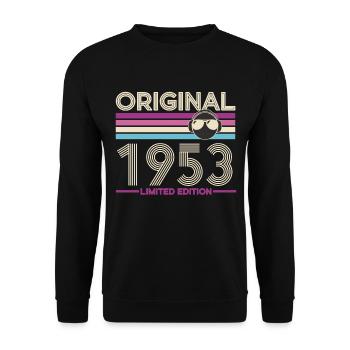 Originale limitierte Ausgabe von 1953 - Unisex Pullover - Schwarz - Vorne - Alina (178cm) & Michal (187cm)