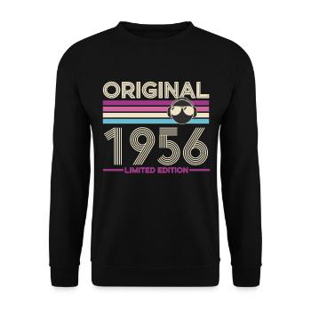 Original 1956 Limited Edition - Unisex Sweatshirt - black - Front - Alina (178cm) & Michal (187cm)