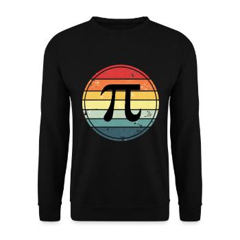 Mathématiques Pi - Sweat-shirt Unisexe - noir - Devant - Alina (178cm) & Michal (187cm)