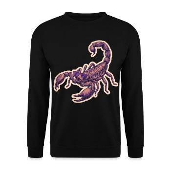 Scorpion cool avec des lunettes de soleil - Sweat-shirt Unisexe - noir - Devant - Alina (178cm) & Michal (187cm)