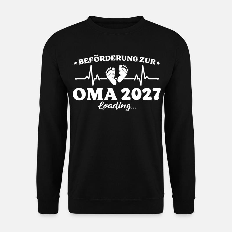 Beförderung zur Oma 2027 Loading Geschenk - Unisex Pullover - Schwarz