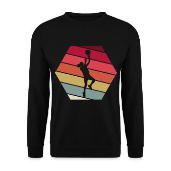 Basketball player - Unisex Sweatshirt - black - Front - Alina (178cm) & Michal (187cm)