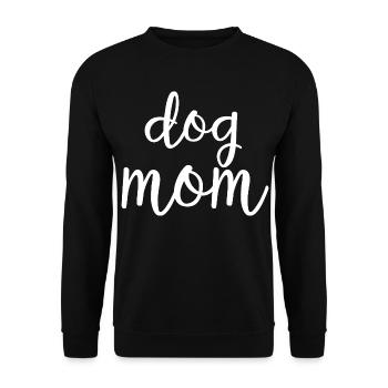 Dog Mom Cute Paw Mothers Day Shirt - Unisex Sweatshirt - black - Front - Alina (178cm) & Michal (187cm)