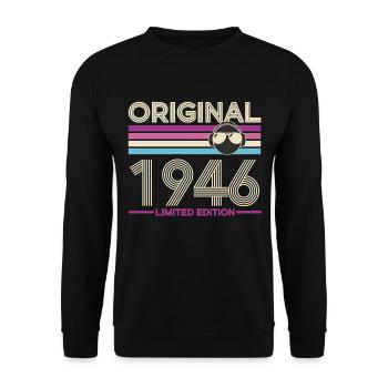 Original 1946 Édition Limitée - Sweat-shirt Unisexe - noir - Devant - Alina (178cm) & Michal (187cm)