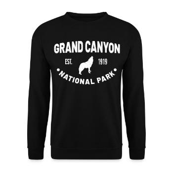 Grand Canyon National Park Est 1919 - Unisex Sweatshirt - black - Front - Alina (178cm) & Michal (187cm)