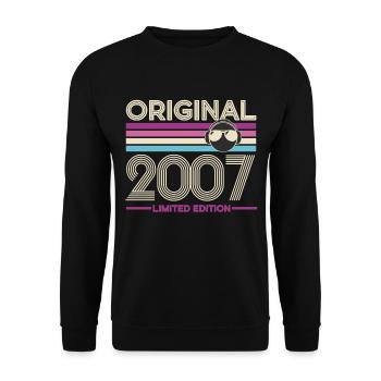 Original 2007 Édition Limitée Retro - Sweat-shirt Unisexe - noir - Devant - Alina (178cm) & Michal (187cm)