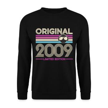 Original 2009 Limited Edition - Unisex Sweatshirt - black - Front - Alina (178cm) & Michal (187cm)