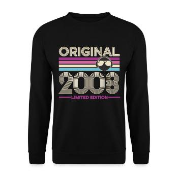 Original 2008 Édition Limitée Retro - Sweat-shirt Unisexe - noir - Devant - Alina (178cm) & Michal (187cm)