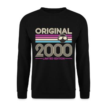 Original 2000 Limited Edition - Unisex Sweatshirt - black - Front - Alina (178cm) & Michal (187cm)