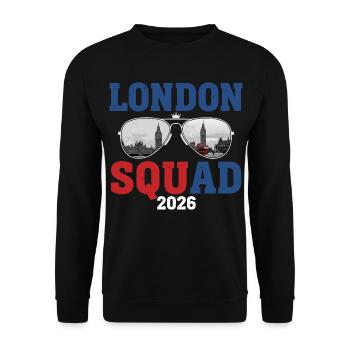 Équipe de Londres 2026 - Sweat-shirt Unisexe - noir - Devant - Alina (178cm) & Michal (187cm)