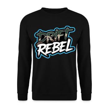 Drift Rebel Auto Szene Tuning Auto Treffen Outfit - Unisex Pullover - Schwarz - Vorne - Alina (178cm) & Michal (187cm)