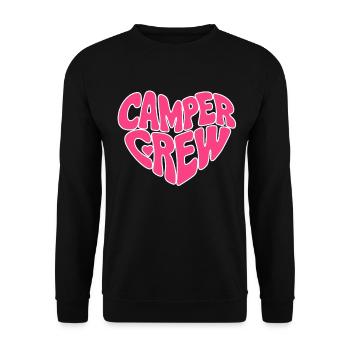 Équipage Camper Cœur Bubbel Rose - Sweat-shirt Unisexe - noir - Devant - Alina (178cm) & Michal (187cm)