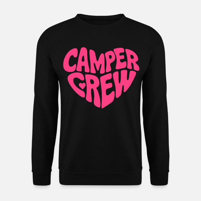 Camper Crew Herz Logo - Unisex Pullover - Schwarz