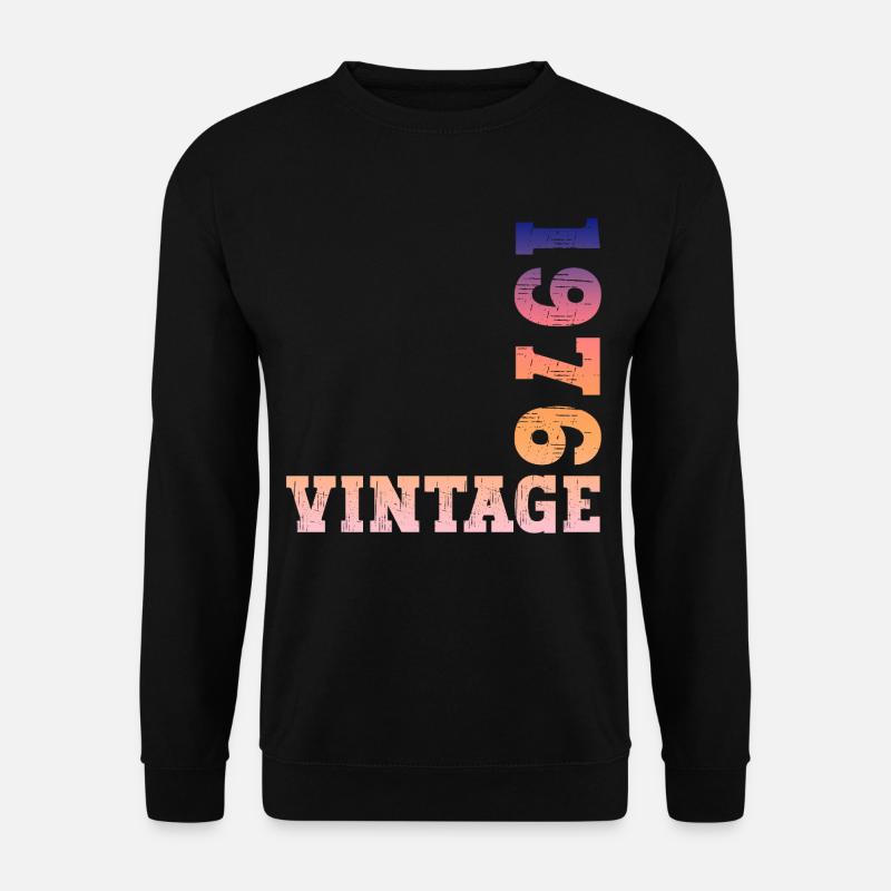Årgang 1976 - Unisex sweater - sort